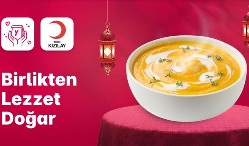 Yemeksepeti ve Türk Kızılay'dan ramazanda "Birlikten Lezzet Doğar" dayanışması