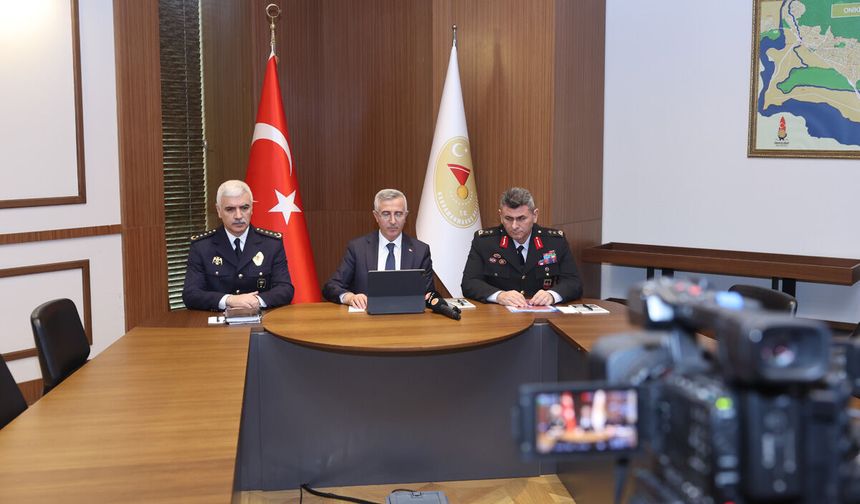 Vali Ünlüer, Asayiş ve Güvenlik Verilerini Kamuoyuyla Paylaştı