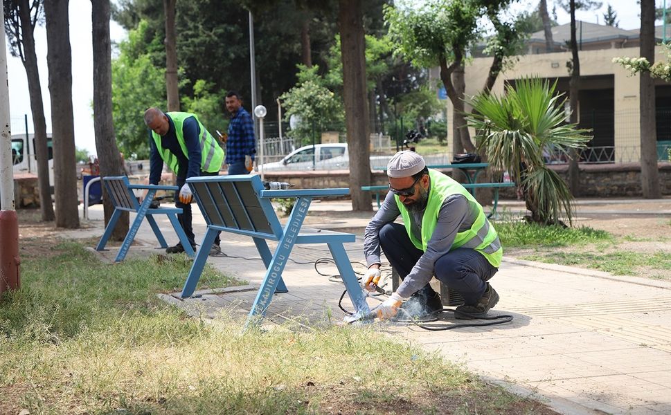 Dulkadiroğlu park ve bahçeleri yaza hazır