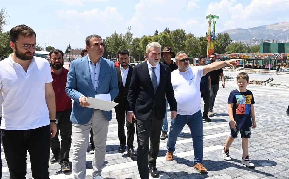 Görgel, Fuar Öncesi Atatürk Parkı’ndaki Hazırlıkları İnceledi