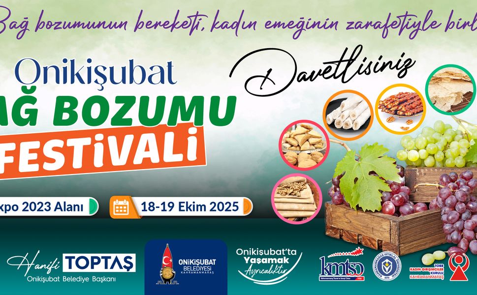 Onikişubat’ta ‘Bağ Bozumu’ heyecanı başlıyor