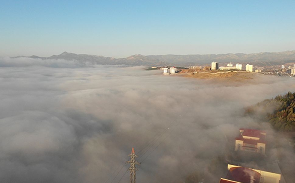 Kahramanmaraş'ta sis etkili oldu