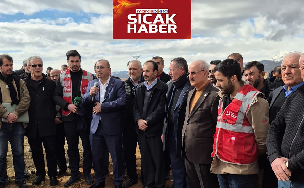 CHP, Afşin’de kaza yerlerini ziyaret etti