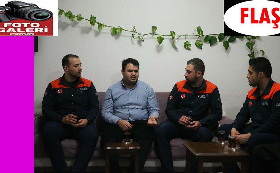 Depremzede aşçı, kendisini hayata bağlayan AFAD arama kurtarma ekibiyle buluştu