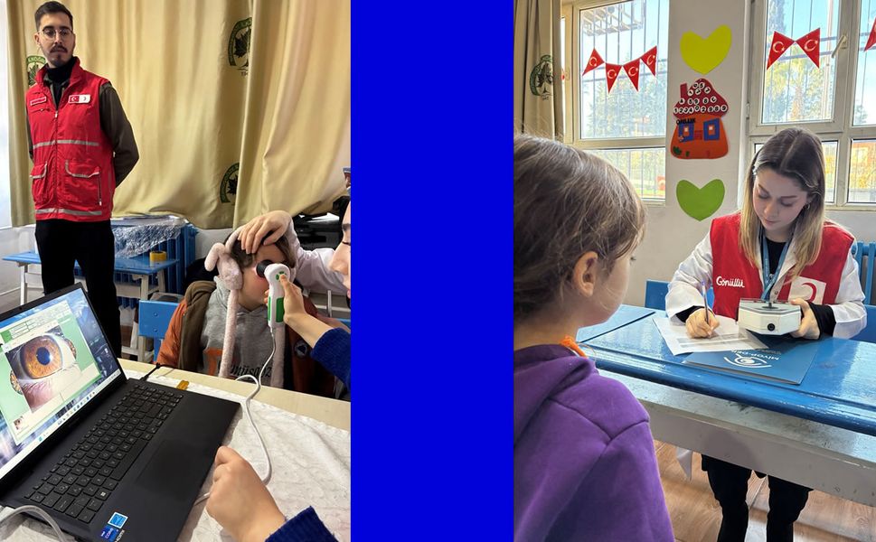 Hatay'da çocuklara yönelik göz sağlığı taraması yapıldı