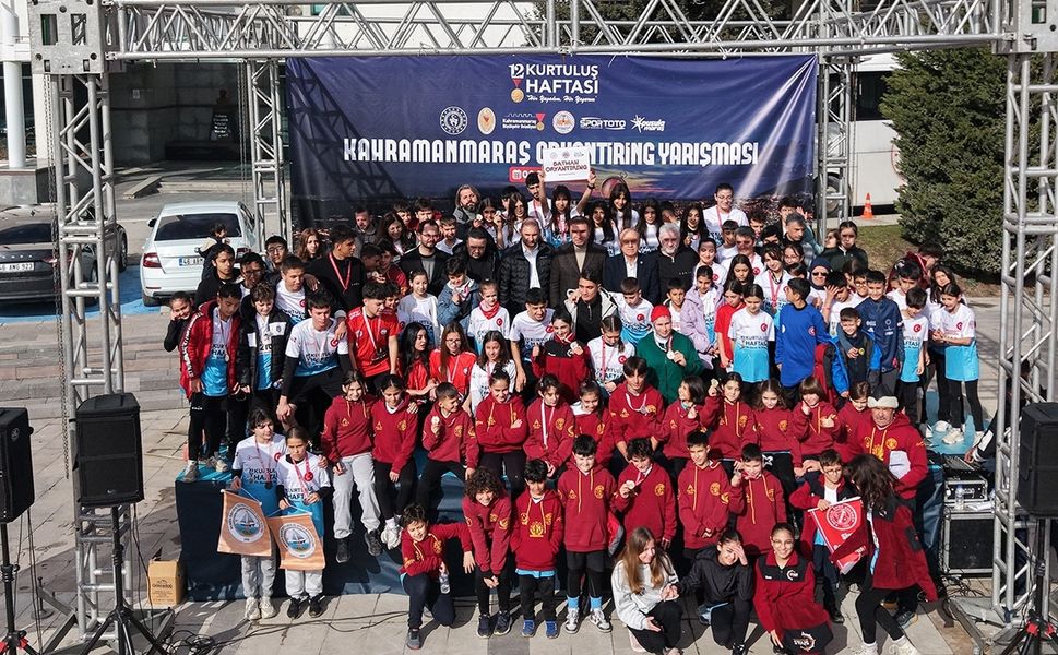 715 sporcunun katılımıyla oryantiring yarışması düzenlendi