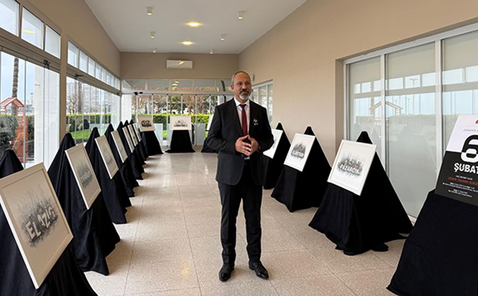 "Zamanın Kırıldığı An: 6 ŞUBAT" grafik tasarım sergisi açıldı