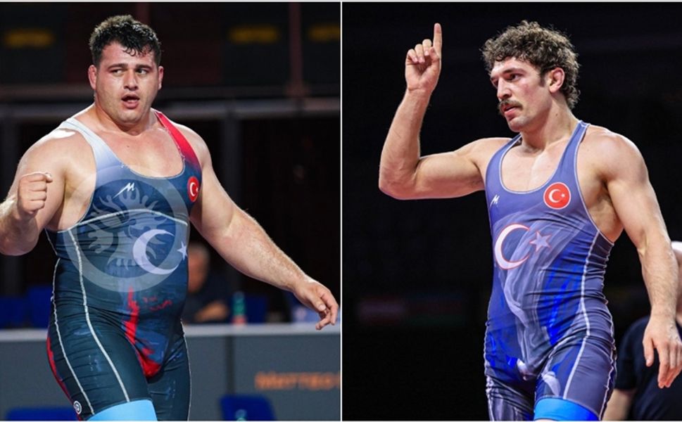 Milli güreşçiler Kayaalp ve Sarıçiçek, Zagreb’te Altın Madalya Kazandı