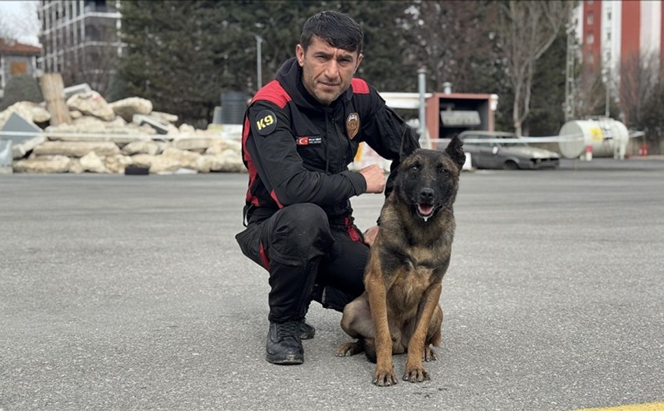 Ölen arama kurtarma köpeği Gece'nin görevi "Vondi"ye emanet