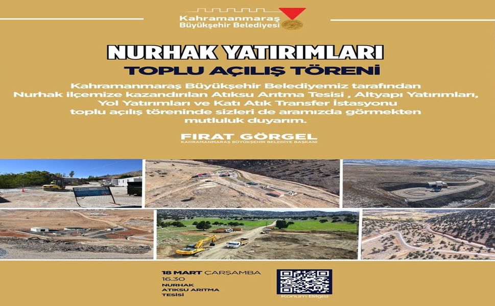 Büyükşehir’in Nurhak’a Kazandırdığı Yatırımların Toplu Açılışı Yapılacak