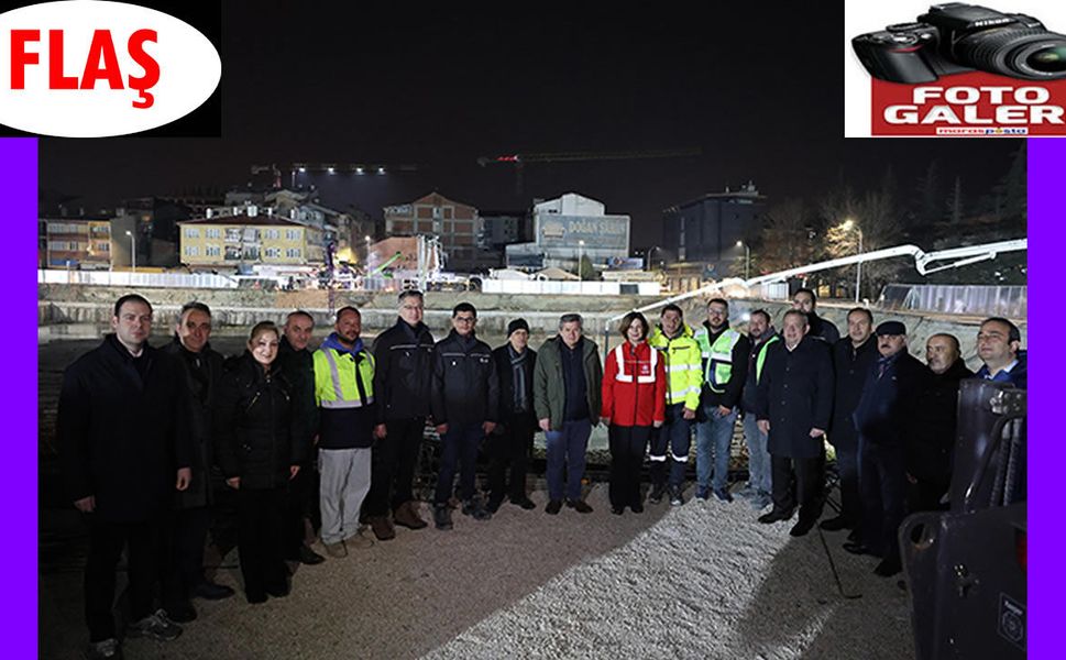 Kapalı Pazar Yeri’nde 5 Bin Metreküplük Dev Beton Dökümü!