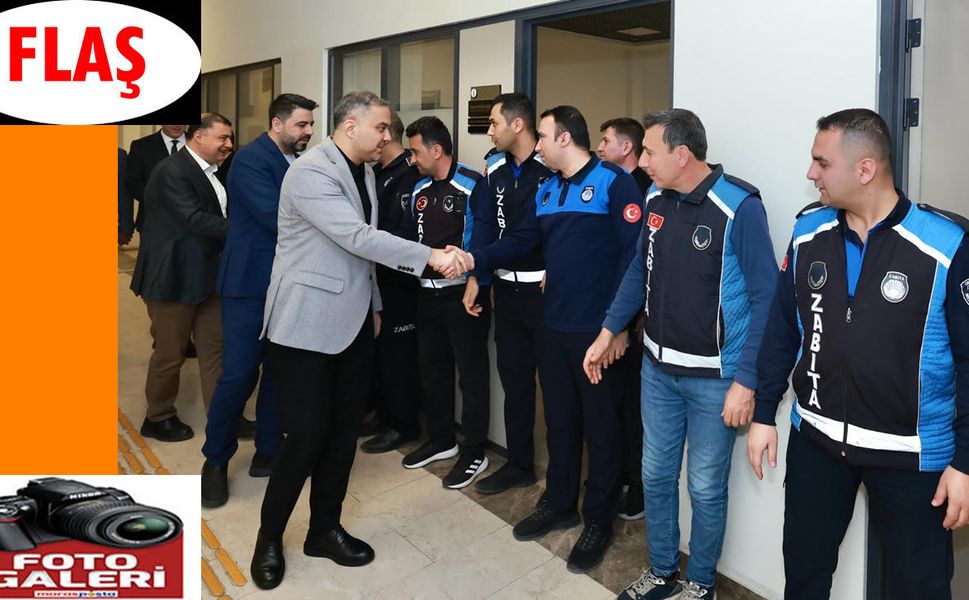 Toptaş, belediye personeliyle bayramlaştı