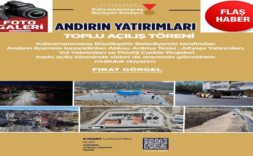 Büyükşehir’den 23 Ayda Andırın’a 1 Milyarlık Yatırım
