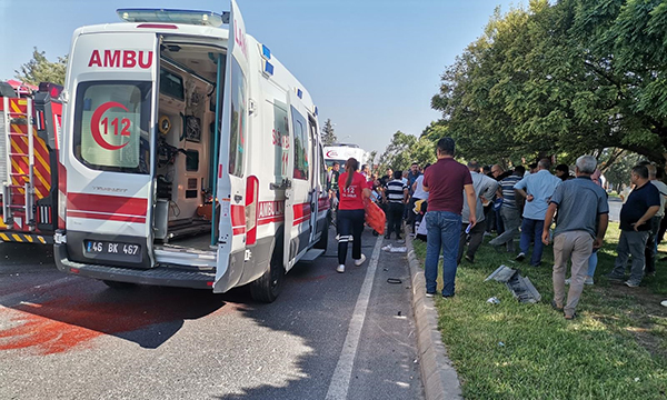 Çevre Yolu Mado Kavşağında Trafik Kazası (4)