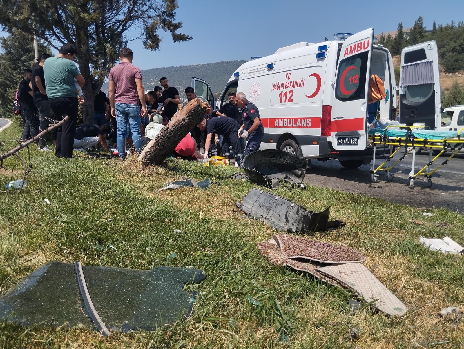 Kahramanmaraş Kayseri Yolunda Trafik Kazası (1)