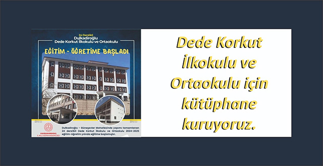 Dede Korkut İlk Ve Ortaokulu Için Kütüphane Kuruluyor (1)