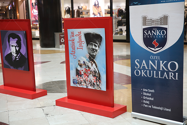 Sanko Okullari Öğrenci̇leri̇ Atatürk’ün Işiğinda Resi̇m Sergi̇si̇ Açti (4)