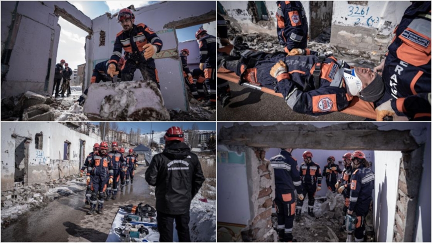 Erzurum'un Gönüllü Ekibi Afetlerde Hayat Kurtarmak Için Sürekli Eğitimde (2)