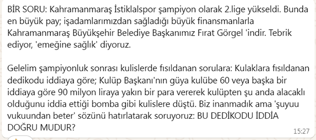 M A R A S G U N D E M İ0