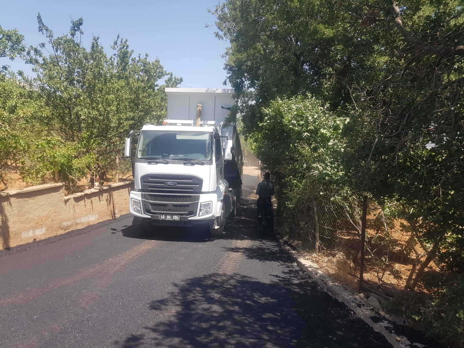 Dulkadiroğlu Ayaklıcaoluk’ta Asfalt Çalışması (1)