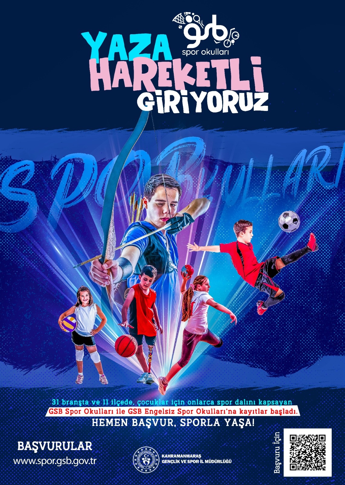Kahramanmaraş’ta Gsb Spor Okulları Başladı