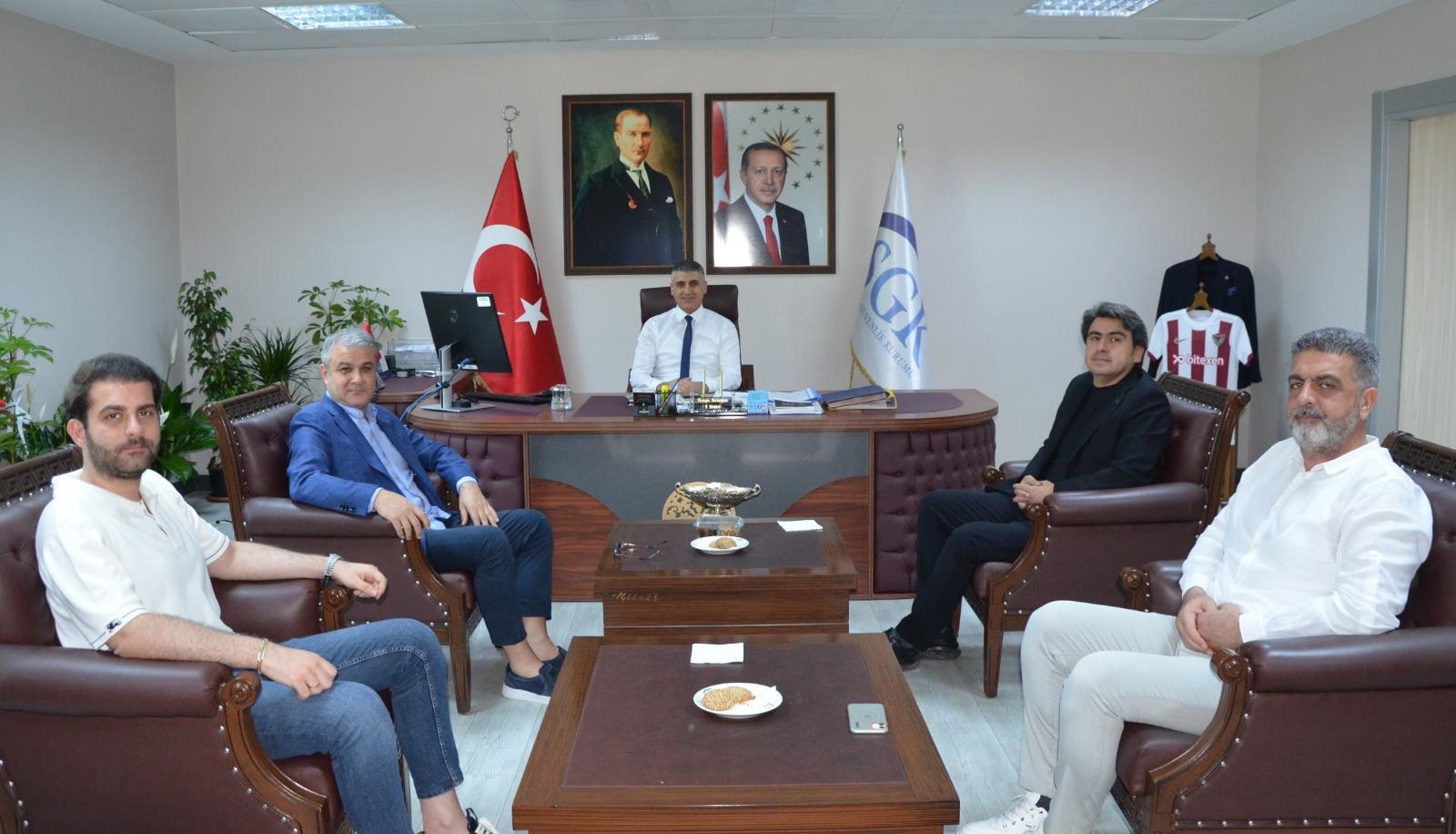 Özel Sular Hastanesi’nden Sgk İl Müdürü Karaoğlan’a Ziyaret (1)