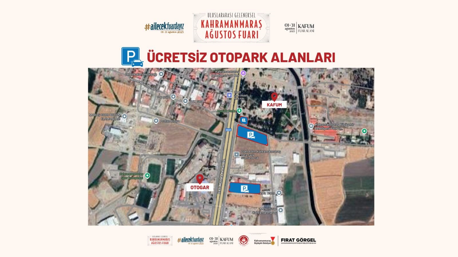 Ağustos Fuarı’nda 3 Farklı Noktada Ücretsiz Otopark Daha (1)
