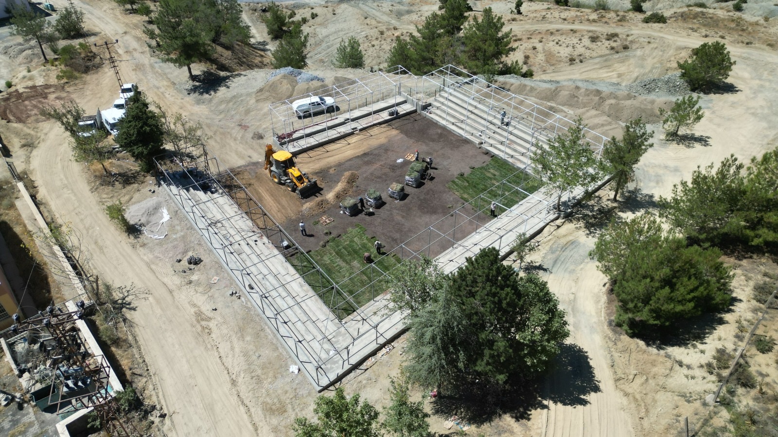 Baydemirli Güreş Sahası Çalışmaları Tüm Hızıyla Devam Ediyor (1)