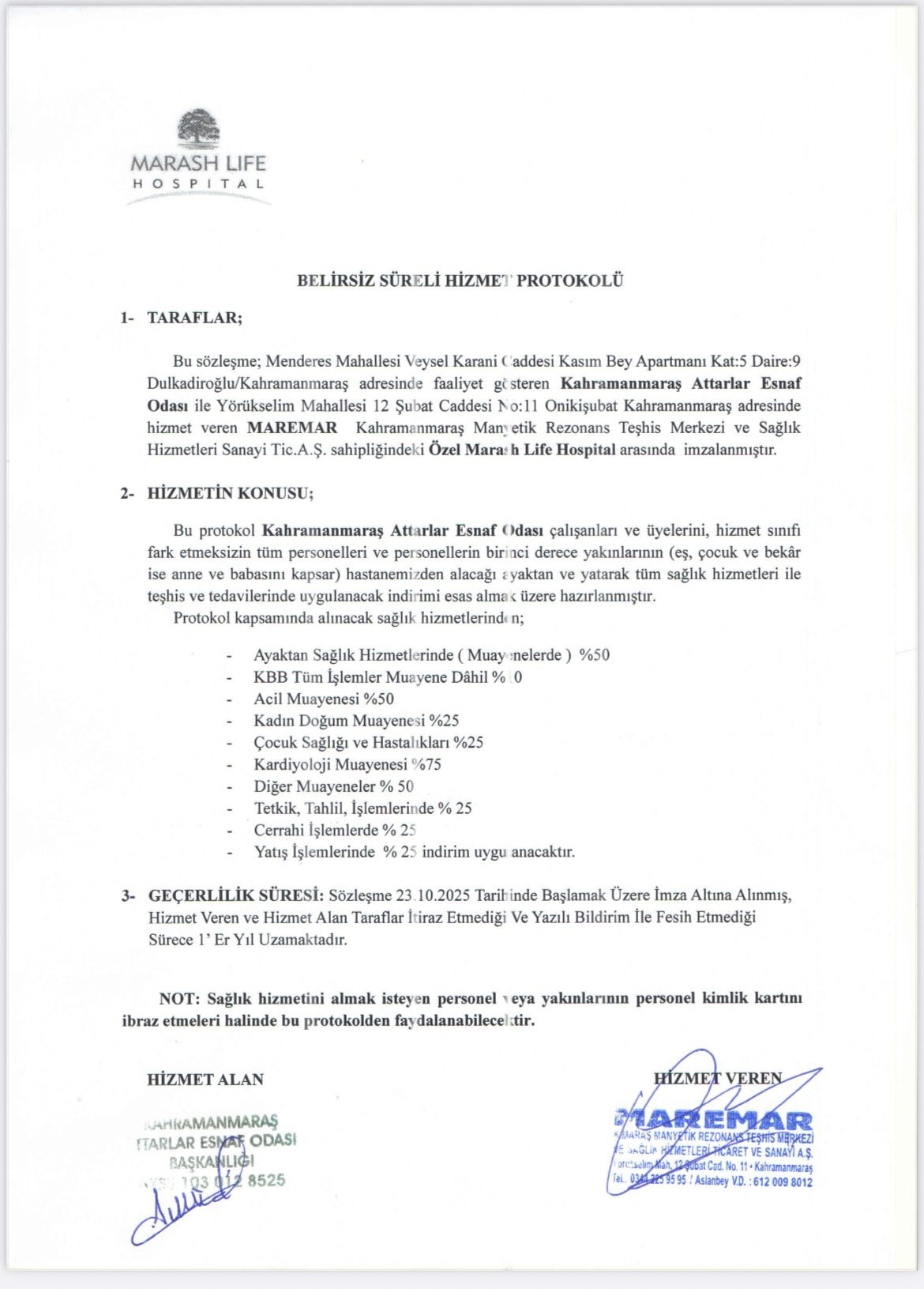 Attarlar Odası Üyelerine Sağlıkta Büyük İndirim Müjdesi (1)0
