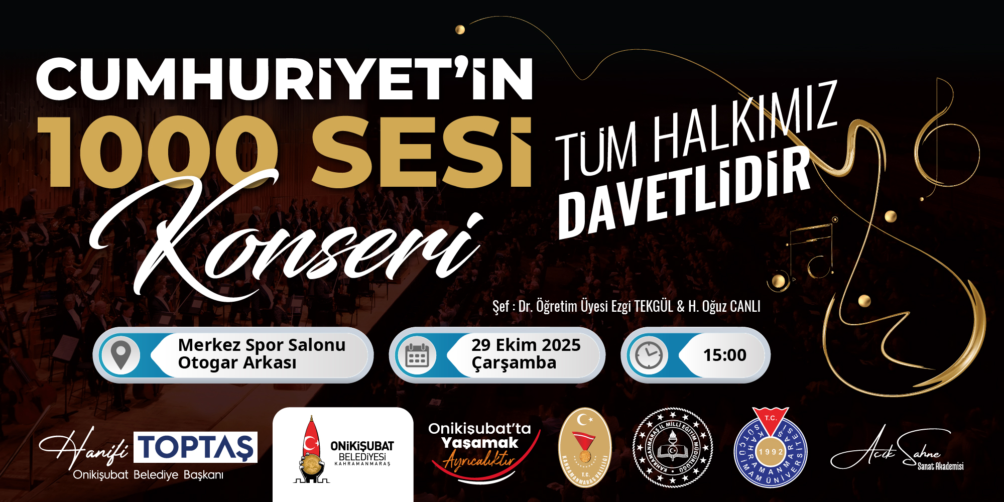 Cumhuriyetin 1000 Sesi Konseri Led 2000X1000 Px