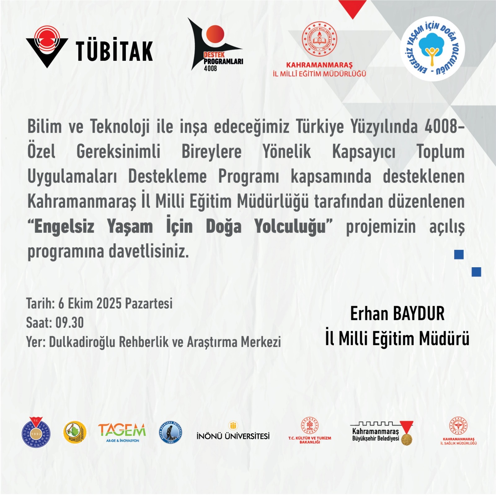 “Engelsiz Yaşam İçin Doğa Yolculuğu” Başlıyor