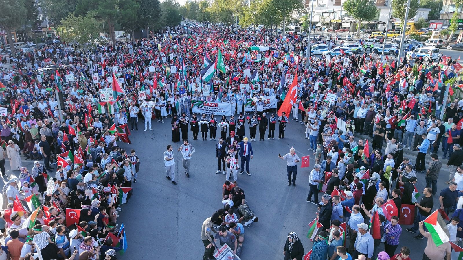 Kahramanmaraş, Gazze İçin Tek Yürek Oldu (8)