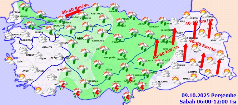 Kahramanmaraş Sağanak Ve Yer Yer Gök Gürültülü Sağanak Yağış Bekliyor
