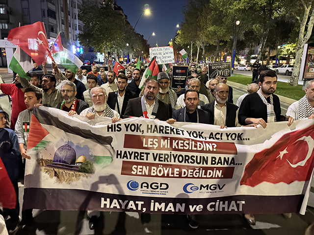 Kahramanmaraş'ta İsrail'in Gazze'ye Saldırıları Protesto Edildi̇ (2)