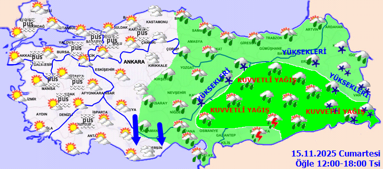 Bölge Bölge Bugün Hava Durumu Nasıl Olacak