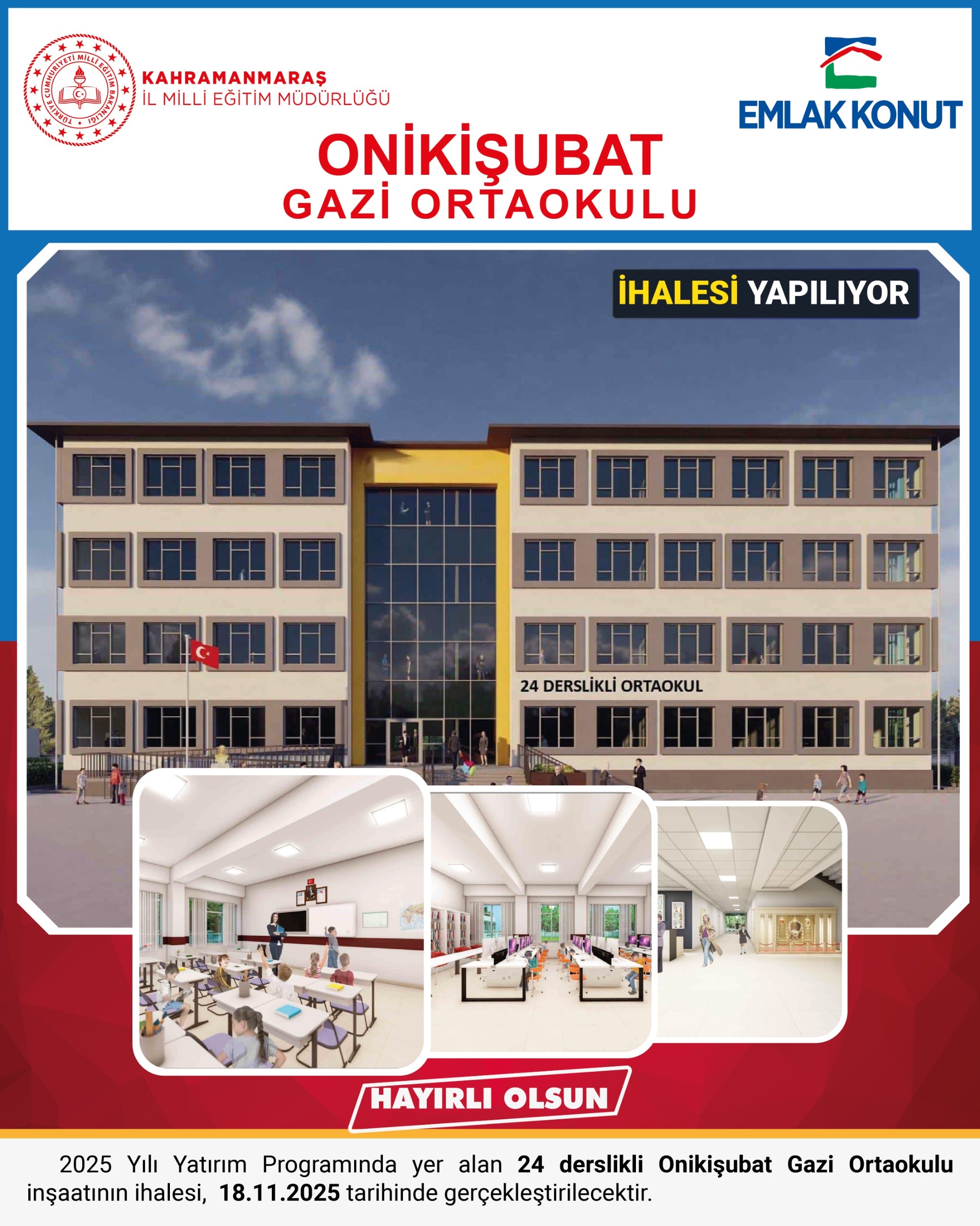 Gazi Ortaokulu Yeniden İnşa Ediliyor