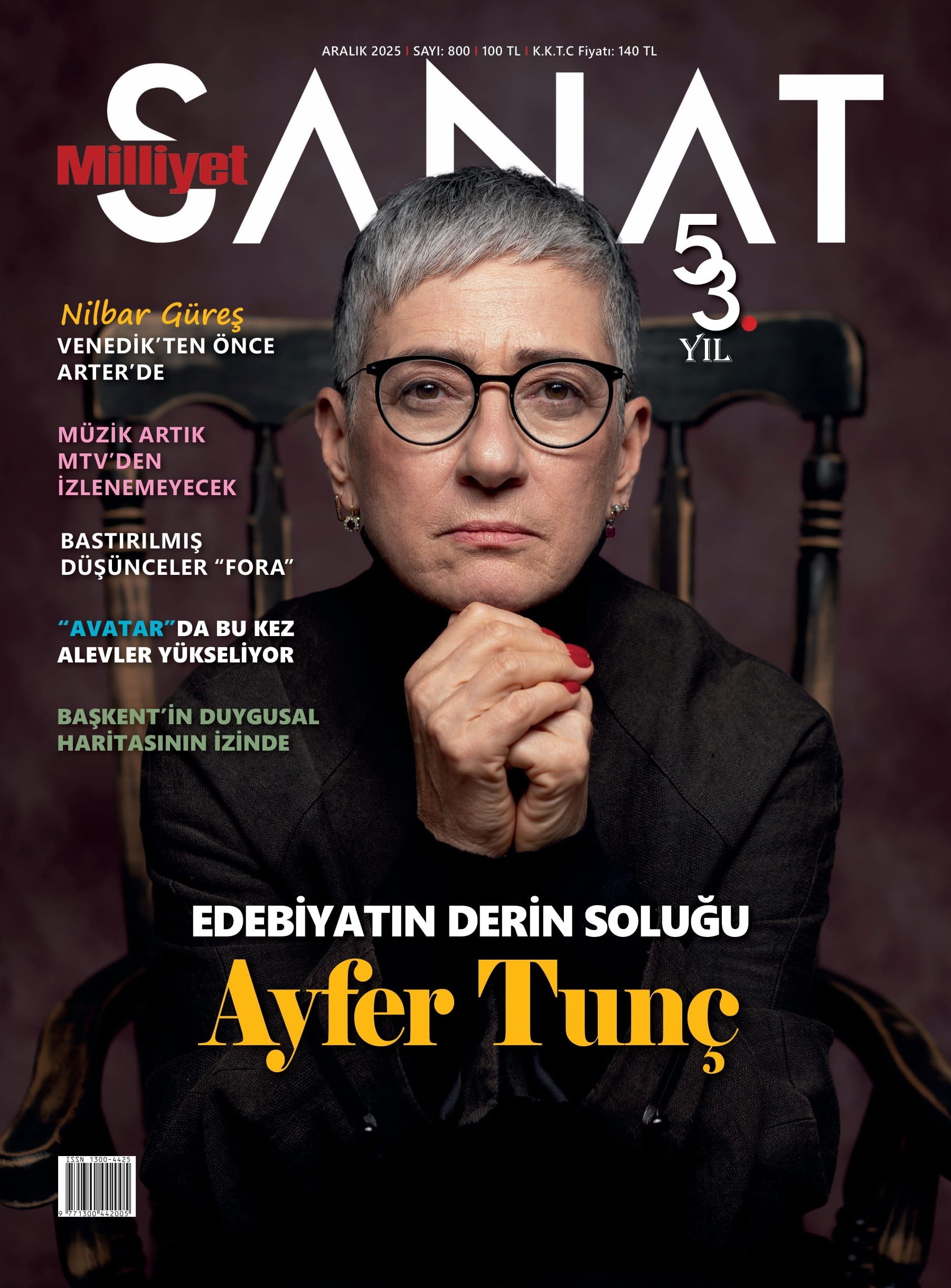 Milliyet Sanat Aralik 2025 Kapak