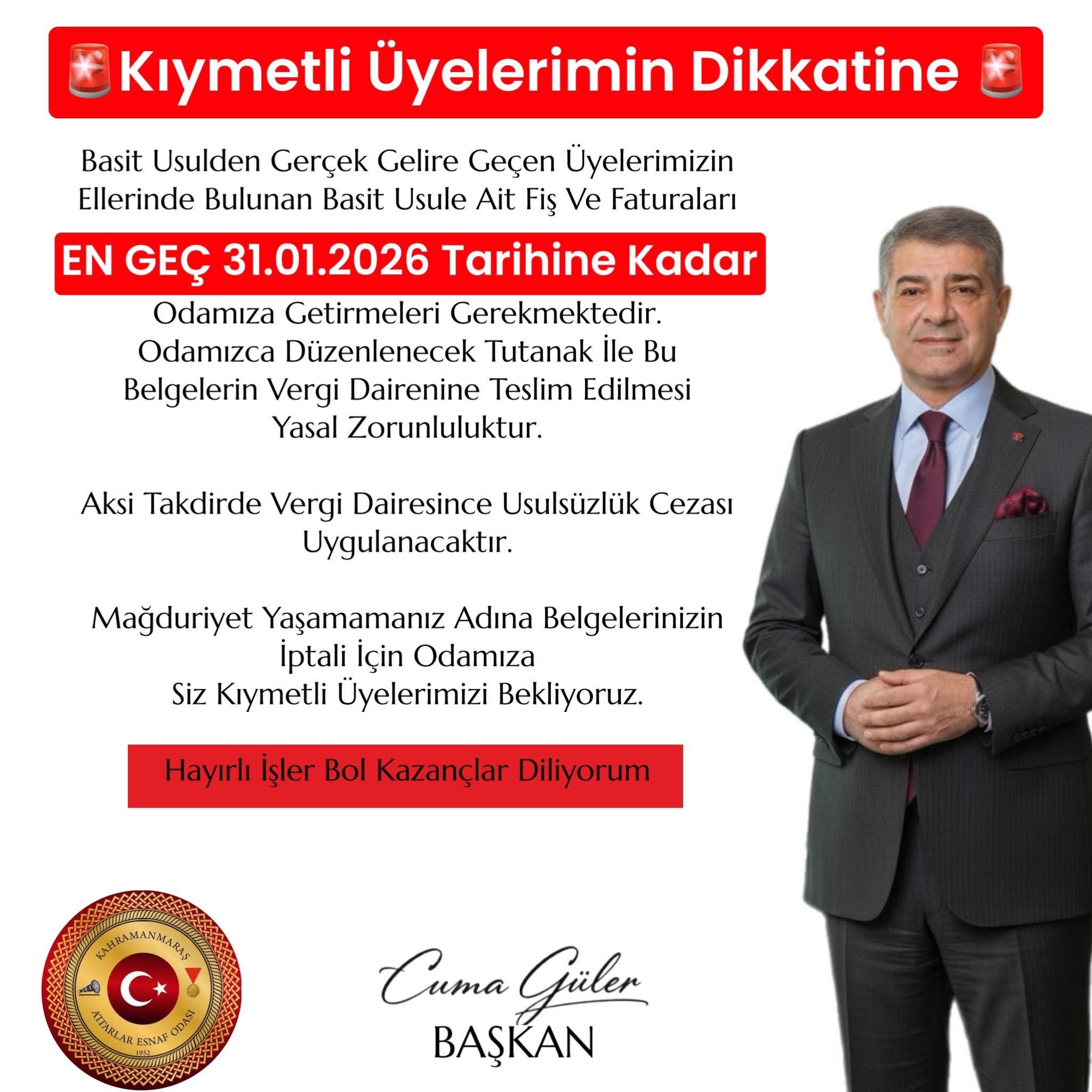 Basit Usulden Çıkan Esnafa Kritik Uyarı