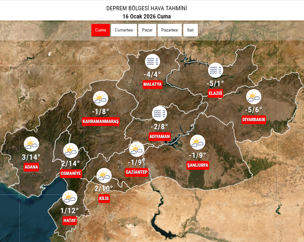 Deprem Bölgesinde Soğuk Ve Sisli Hava Etkili Olacak