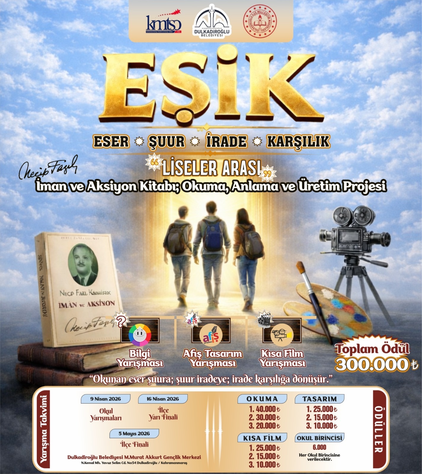 Dulkadiroğlu'nda Liseli Gençlere Kültür Ve Fikir Projesi Bilgi Yarışması1