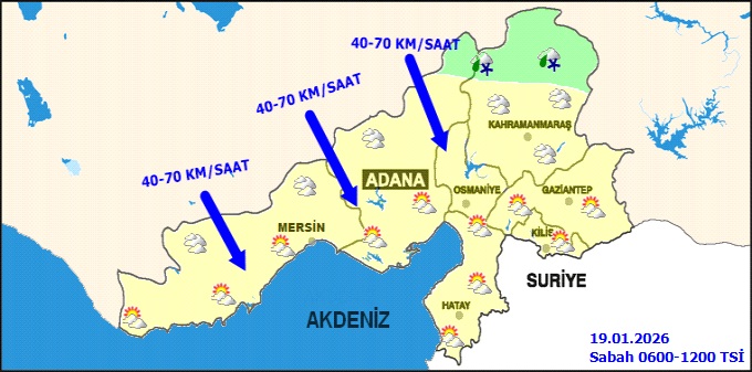 Kahramanmaraş Ve İlçelerinde Sıcaklıklar Sert Düşüyor