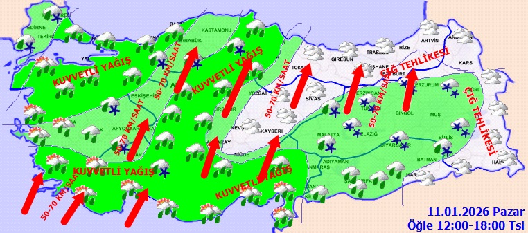 Türkiye Genelinde Fırtına Ve Kuvvetli Yağış Alarmı (1)