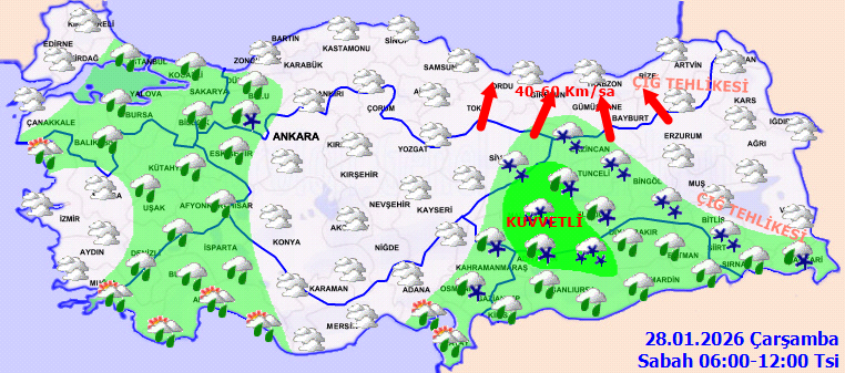 Türkiye Genelinde Yağışlı Hava Etkisini Artırıyor (1)