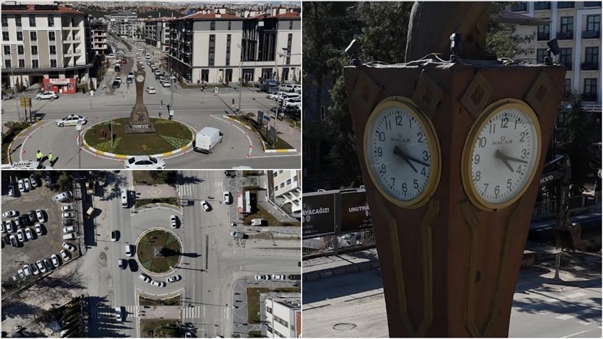 Adıyaman'daki Saat Kulesi 3 Yıldır 04.17'Yi Gösteriyor (1)