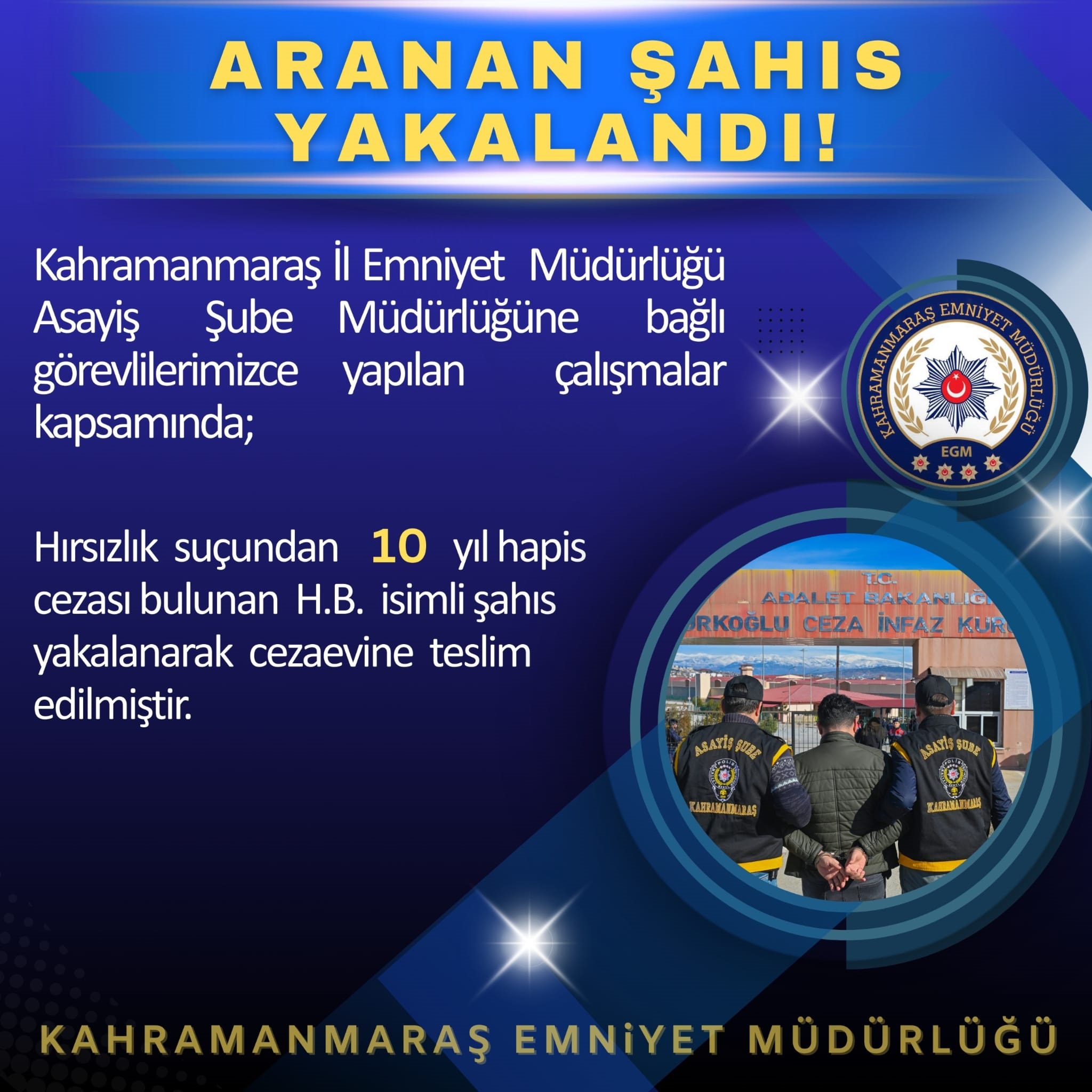 Aranan Şahıs Yakalandı