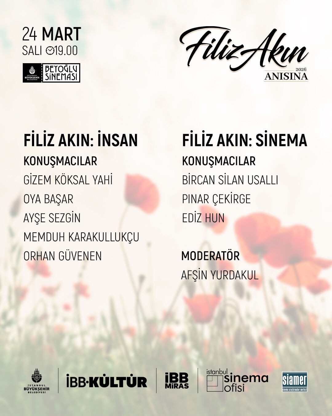 Beyoglu Sinemasi 24 Mart 2026 Filiz Akin Anma Etkinligi (2)