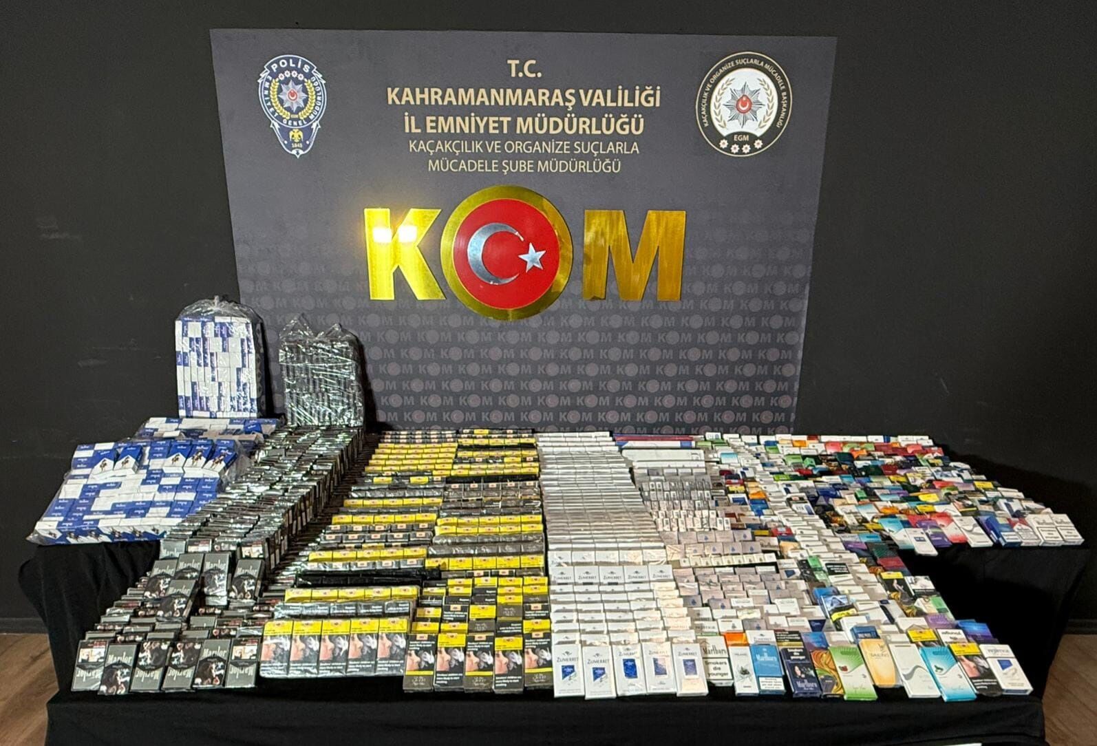 Kahramanmaraş’ta Kaçak Sigara Ve Uyuşturucu Operasyonu (1)