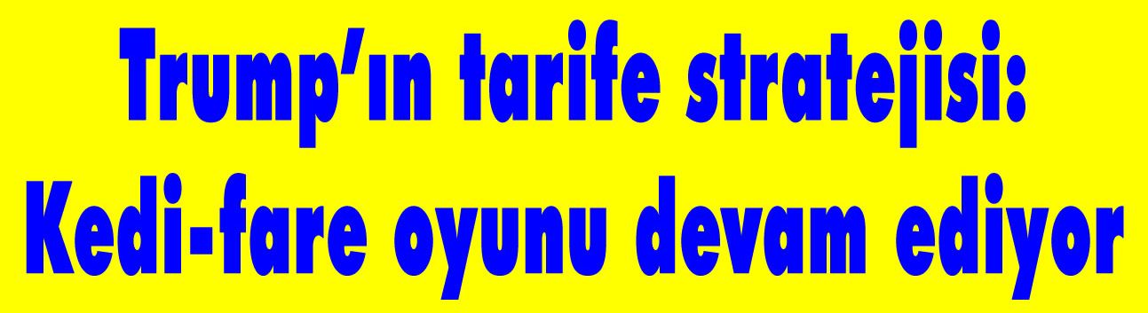 Trump'ın tarife stratejisi: Kedi-fare oyunu devam ediyor