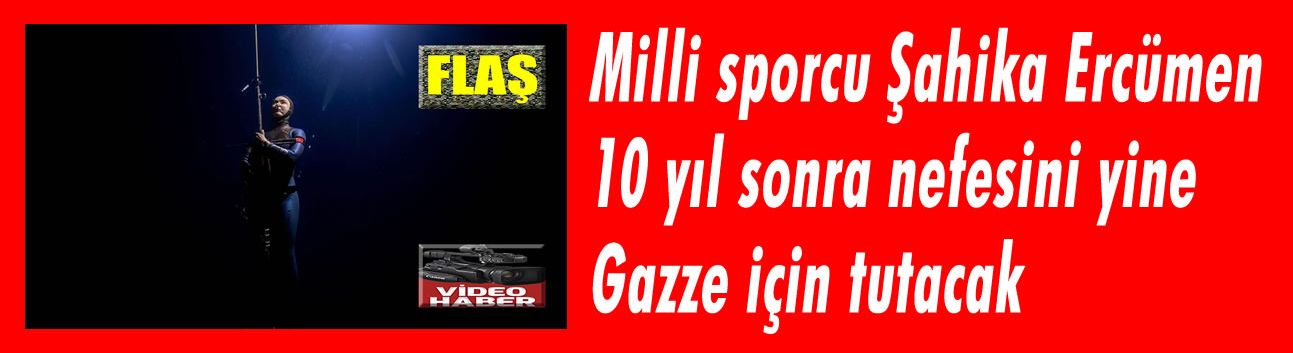 Milli sporcu Şahika Ercümen 10 yıl sonra nefesini yine Gazze için tutacak