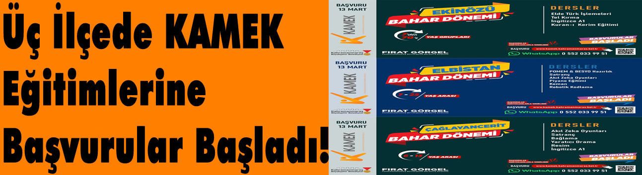 Üç İlçede KAMEK Eğitimlerine Başvurular Başladı!